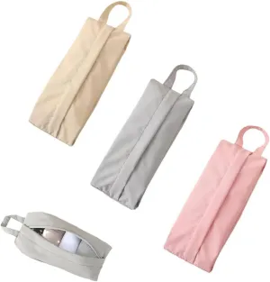 3 Pack Travel Socks Organizer Bag with Zip Handle Compression Underwear Mini Storage Pack Pouch for Packing Cubes Suitcase Luggage Ties Panties Cosmetics Sundries Essentials Lingerie