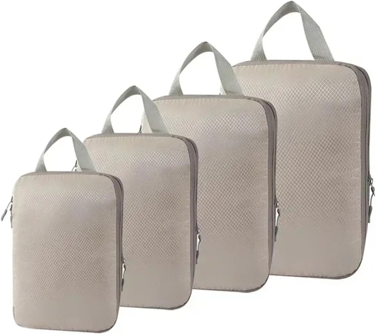 4Pcs Travel Compression Packing Cubes Bag Portable Suitcase Clothes Organizers Luggage Storage Cases Drawer Bags