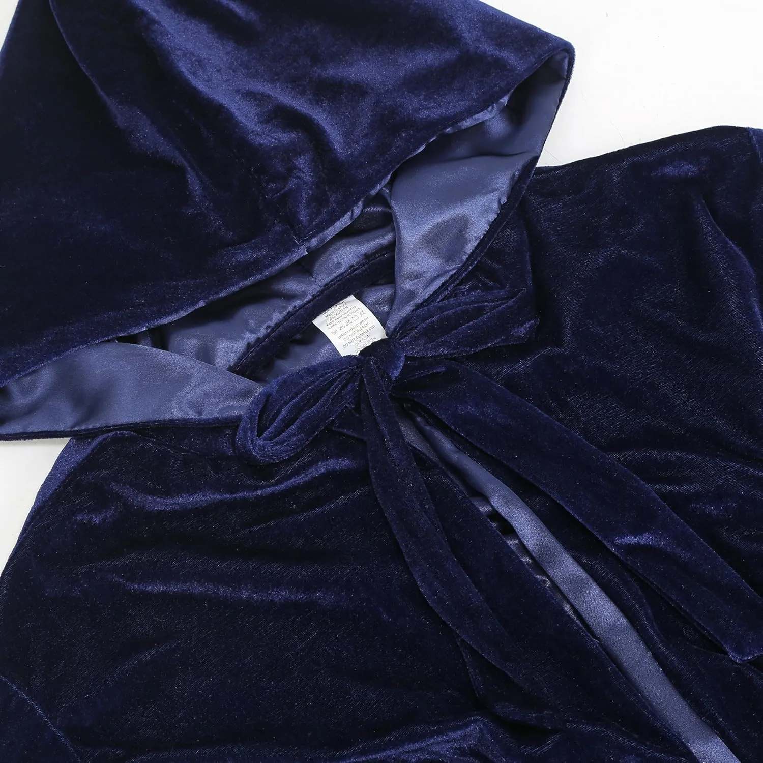 Adult Wizard Robe Warlock Cloak Costume with Sleeves Satin Robe with Hood Halloween