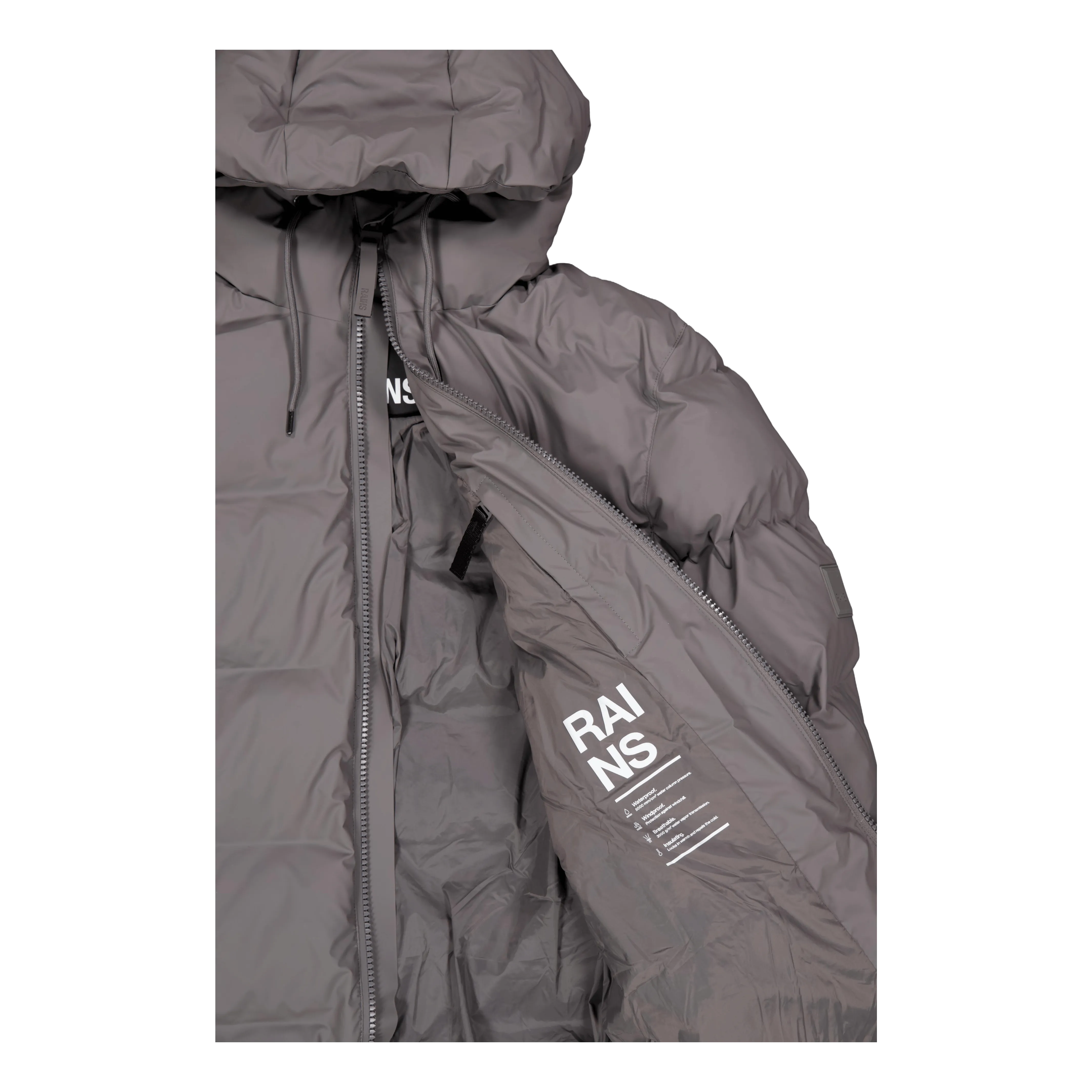 Alta Longer Puffer Jacket W3t4 13 Grey
