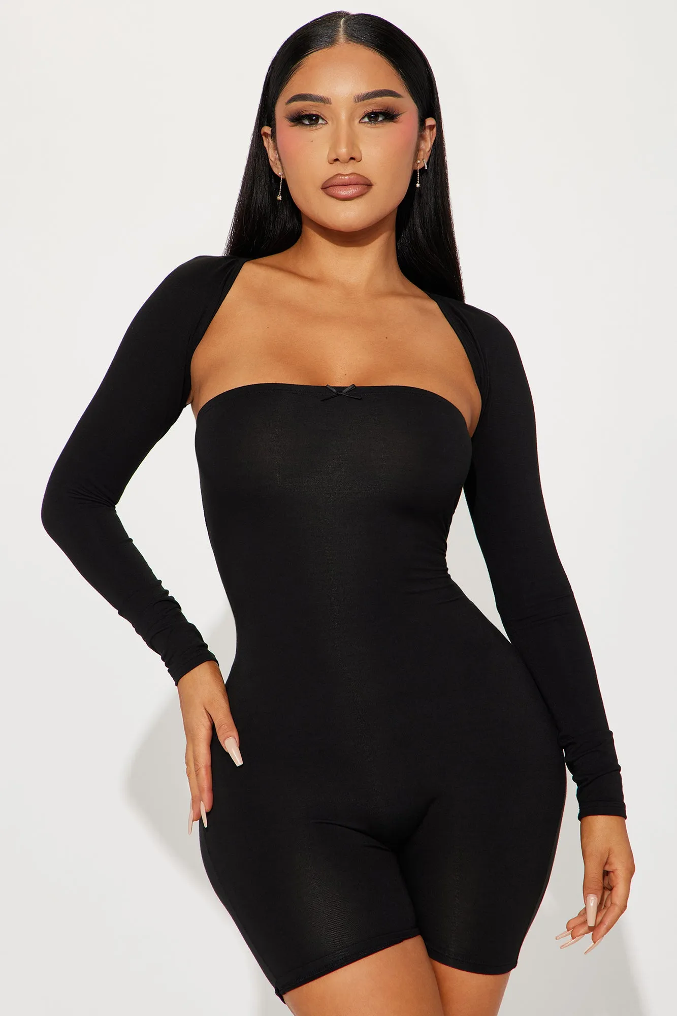 Always Looking Cute Romper - Black