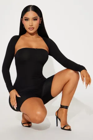 Always Looking Cute Romper - Black