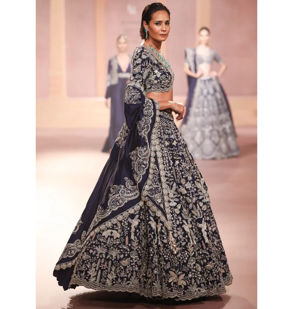 Arezoo Zari Lehenga with Cape Set