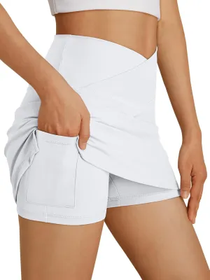 AUTOMET Womens Tennis Skirts with Shorts Underneath Mini Athletic Golf Skorts 2025 Workout Summer Outfits with Pockets