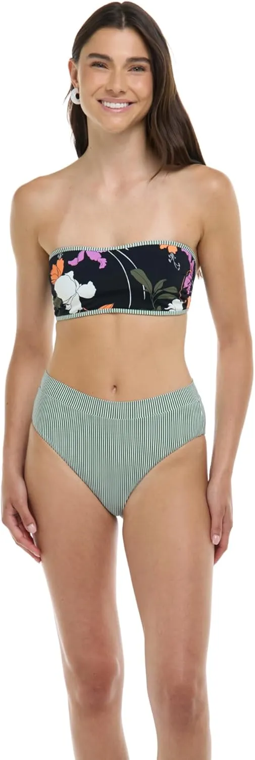 Body Glove Women's Standard Marlee High Waist Bikini Bottom Swimsuit