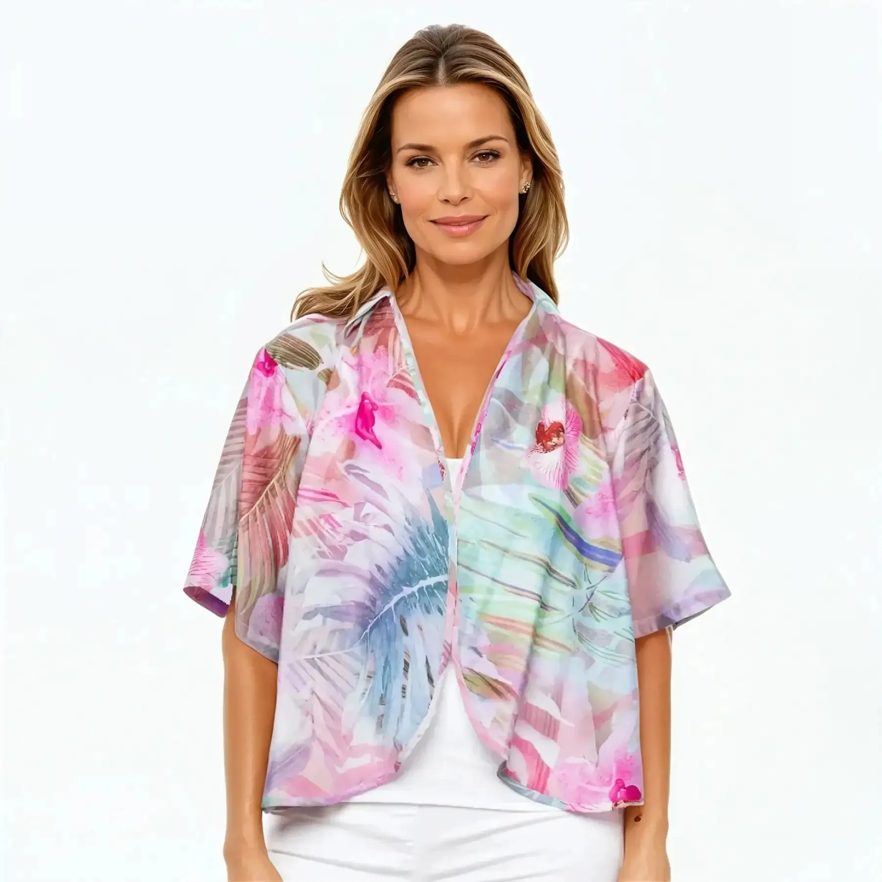 Bolero Jacket | Silk Shrug Top (Orchid)