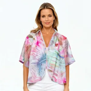 Bolero Jacket | Silk Shrug Top (Orchid)