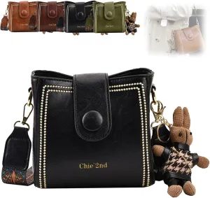 Bootara bucket bag,Vintage Fashion Bag with Adjustable Wider Shoulder Strap,for women