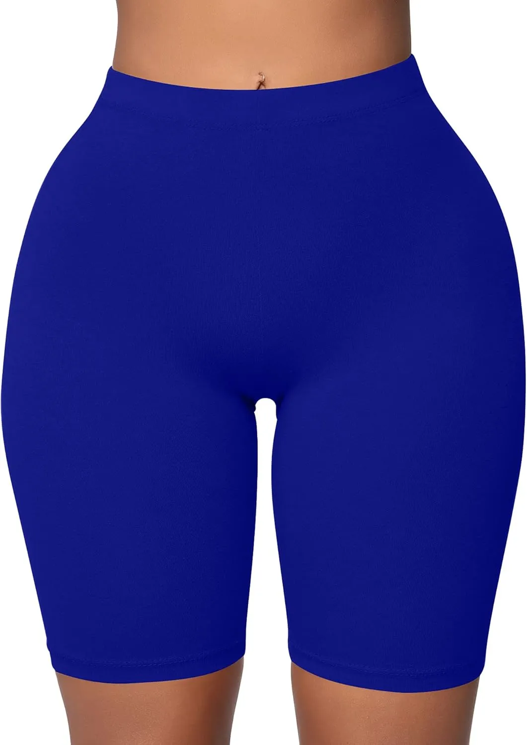 BORIFLORS Women's Athletic Workout High Waist Gym Biker Shorts