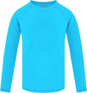 Boys' Rash Guard Long Sleeve UPF 50 Sun Shirts for Toddler Kids Rashguard Water Swimming