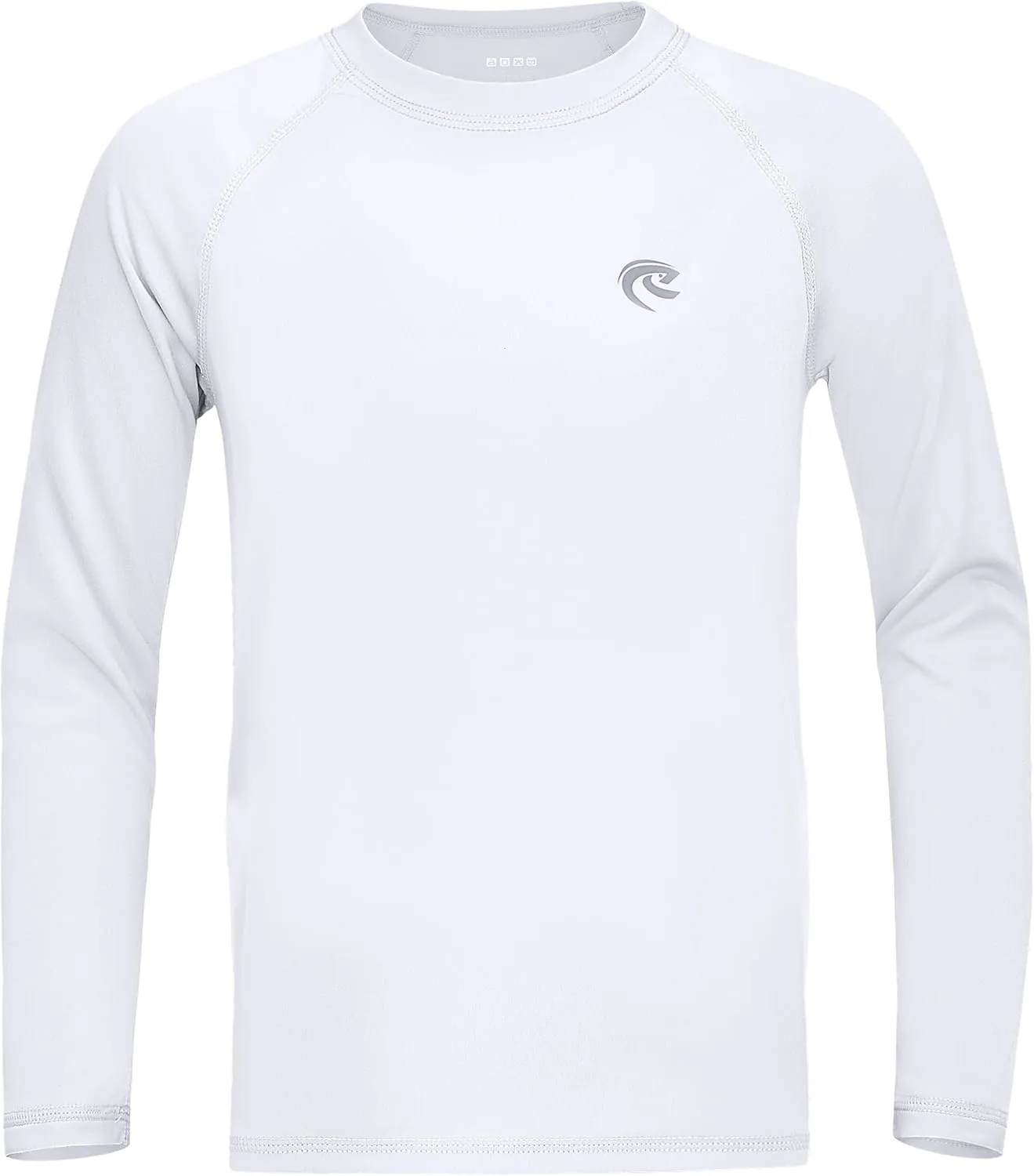Boys UPF 50  Swim Shirt Long Sleeve, 1 or 2 Pack UV Sun Protection Rash Guard, Youth Kids SPF Water Shirts for Beach Surf