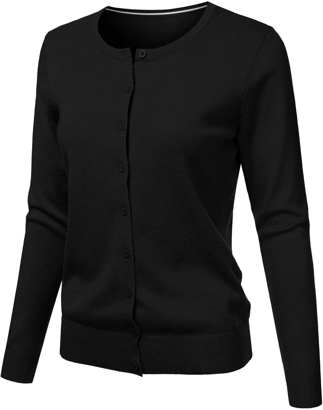 Cardigans for Women Lightweight 2025 Summer Casual Fashion Long Sleeve Round Neck Open Front Button Down Knit Sweater