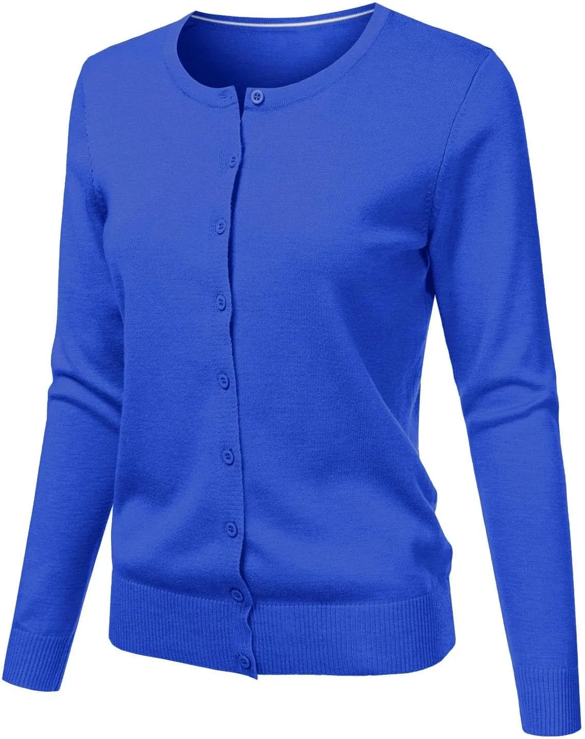 Cardigans for Women Lightweight 2025 Summer Casual Fashion Long Sleeve Round Neck Open Front Button Down Knit Sweater