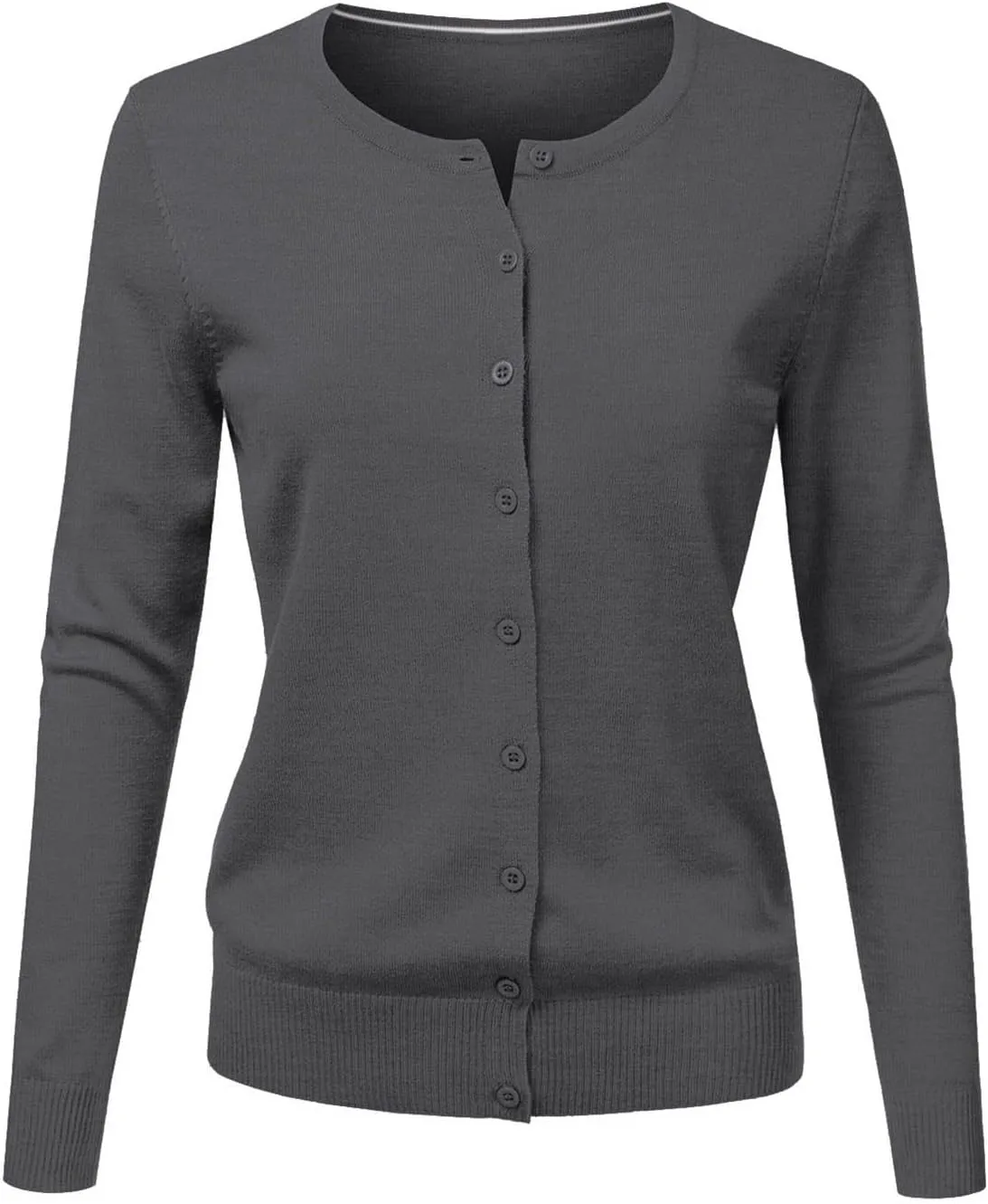 Cardigans for Women Lightweight 2025 Summer Casual Fashion Long Sleeve Round Neck Open Front Button Down Knit Sweater