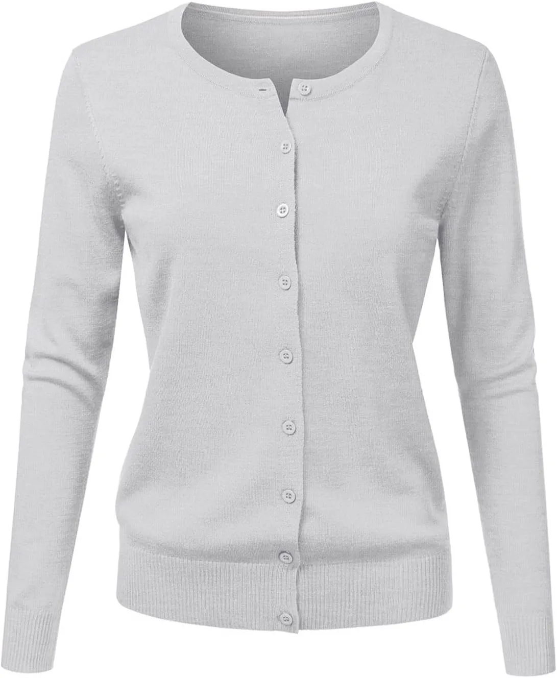 Cardigans for Women Lightweight 2025 Summer Casual Fashion Long Sleeve Round Neck Open Front Button Down Knit Sweater