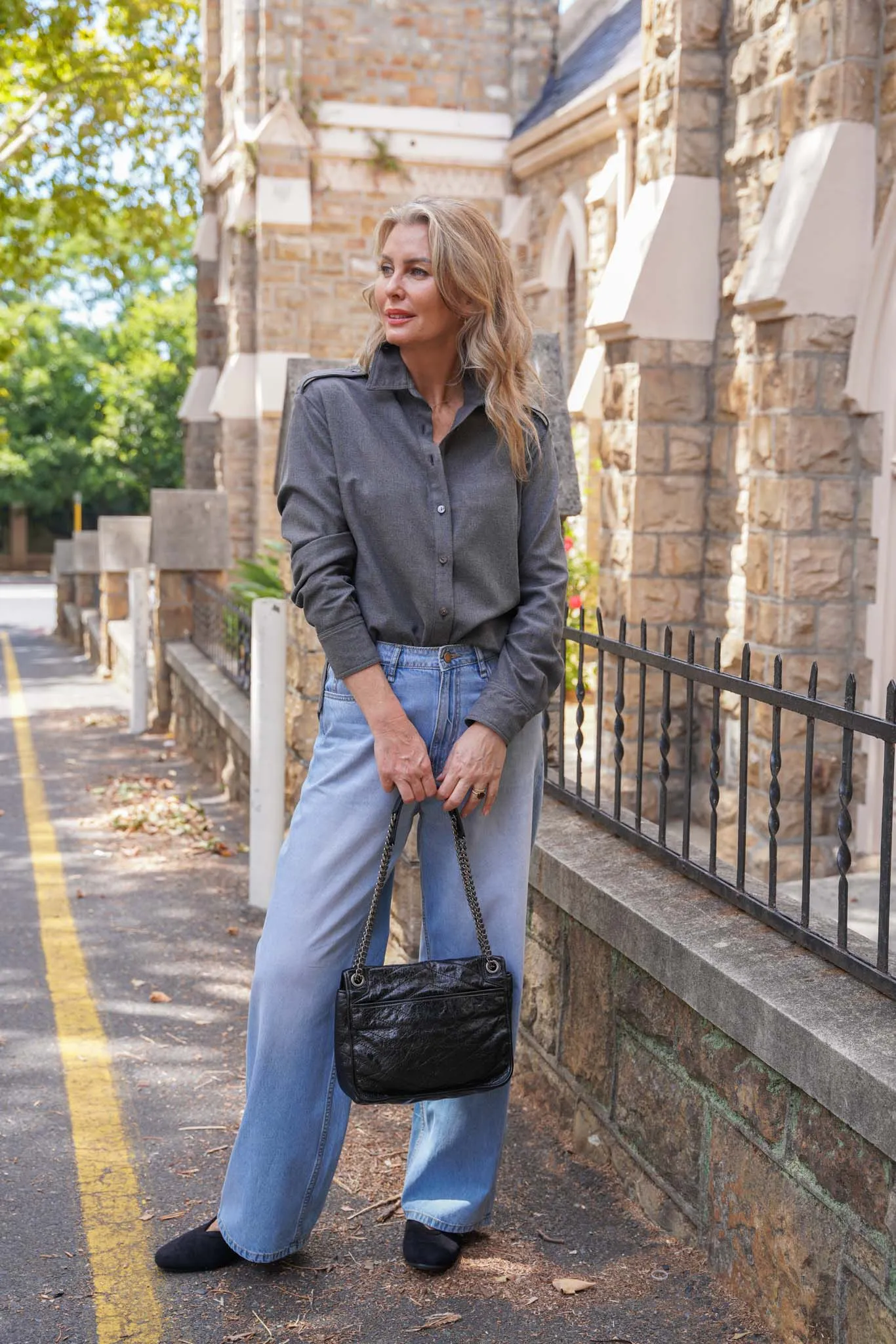 Charcoal Amelia Shirt