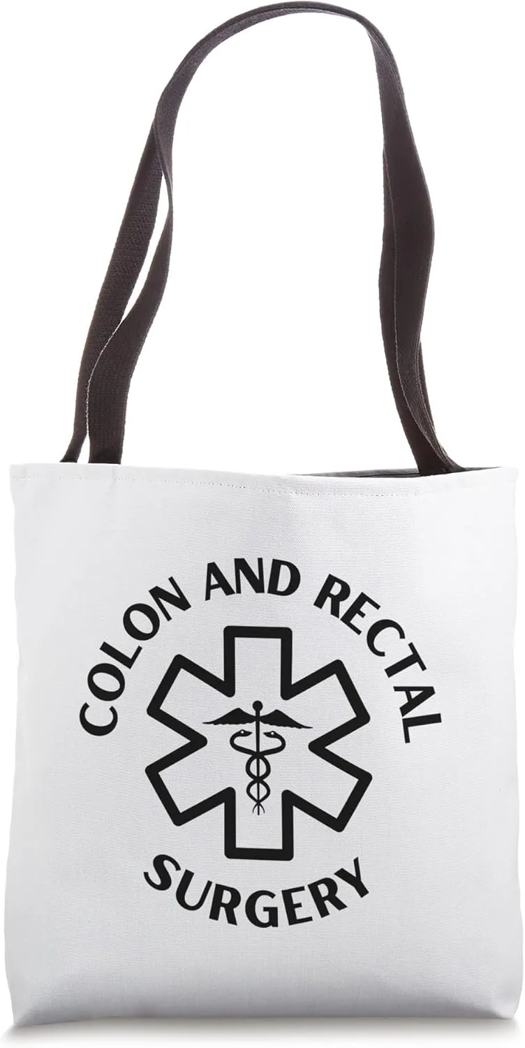 Colon and rectal surgery Doctor Nurse Medical Caduceus Tote Bag