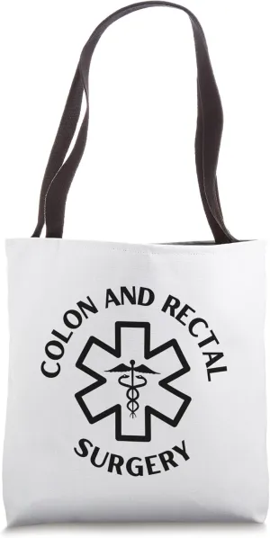 Colon and rectal surgery Doctor Nurse Medical Caduceus Tote Bag