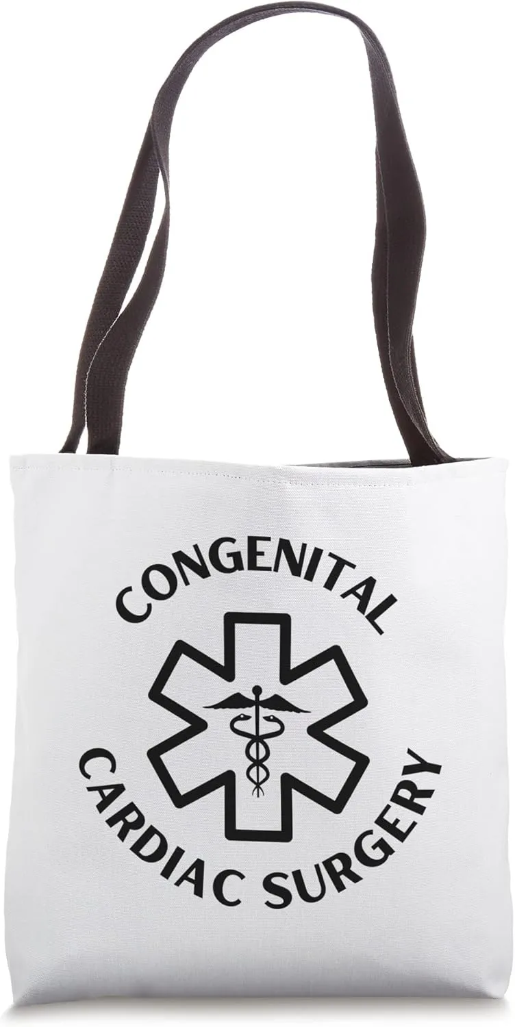 Congenital cardiac surgery Doctor Nurse Medical Caduceus Tote Bag