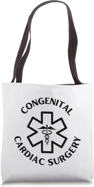 Congenital cardiac surgery Doctor Nurse Medical Caduceus Tote Bag