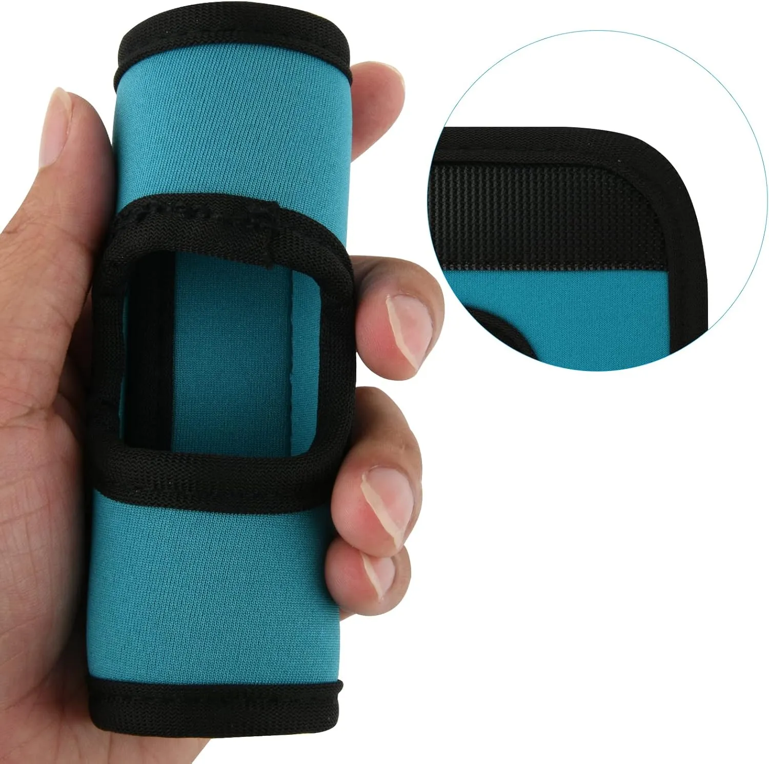 Cosmos 5 Pcs Neoprene Luggage Handle Wrap Soft Grip Handle Cover Luggage Identifier with Hollow Design for Push-Button Handle Trolley Handle and Travel Suitcase Trolley Case (Multi Color)