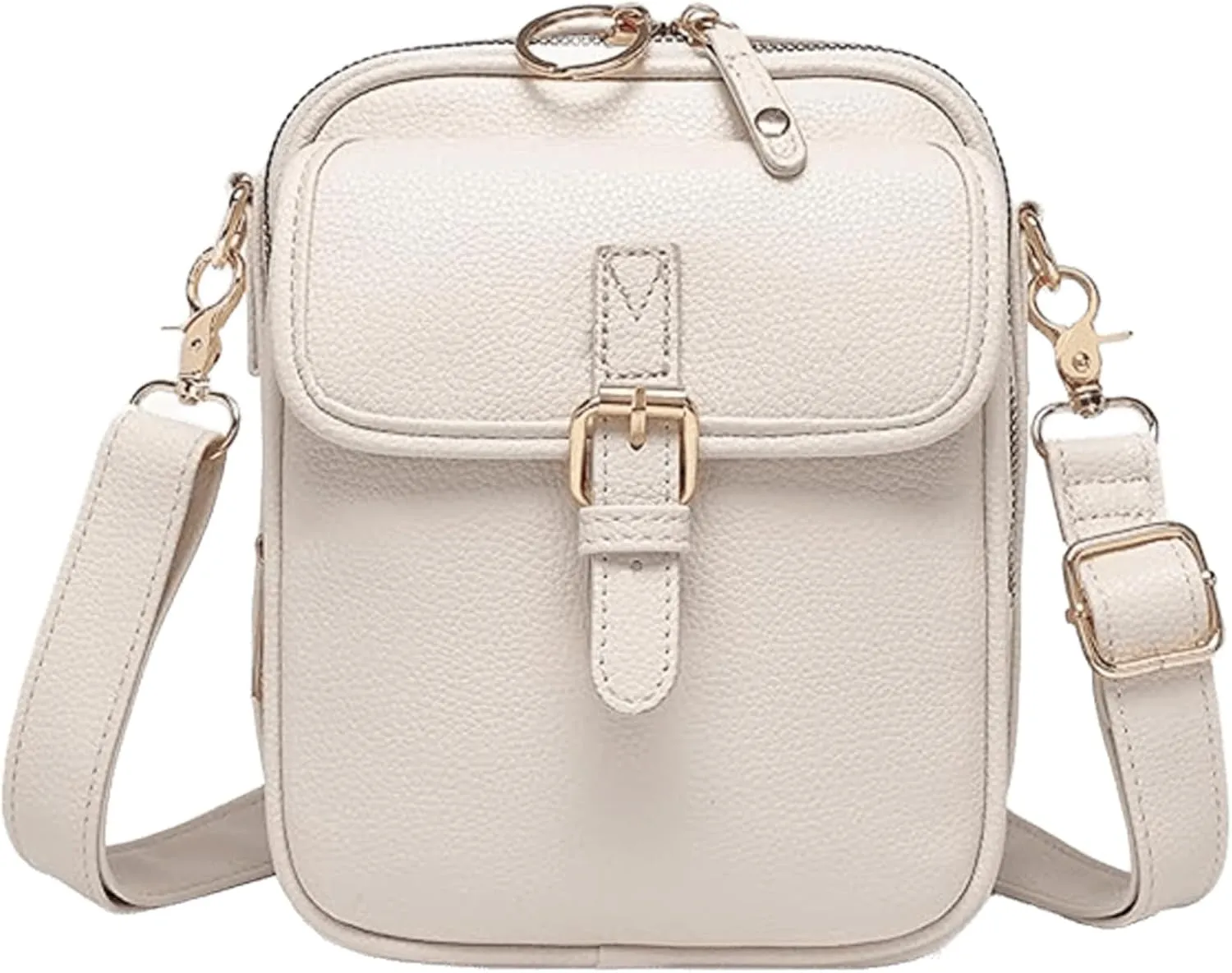 Crossbody Leather Bag, Vintage Vegan Leather Crossbody Messenger Bag with 10 Card Slots, Lightweight Shoulder Bags for Travel