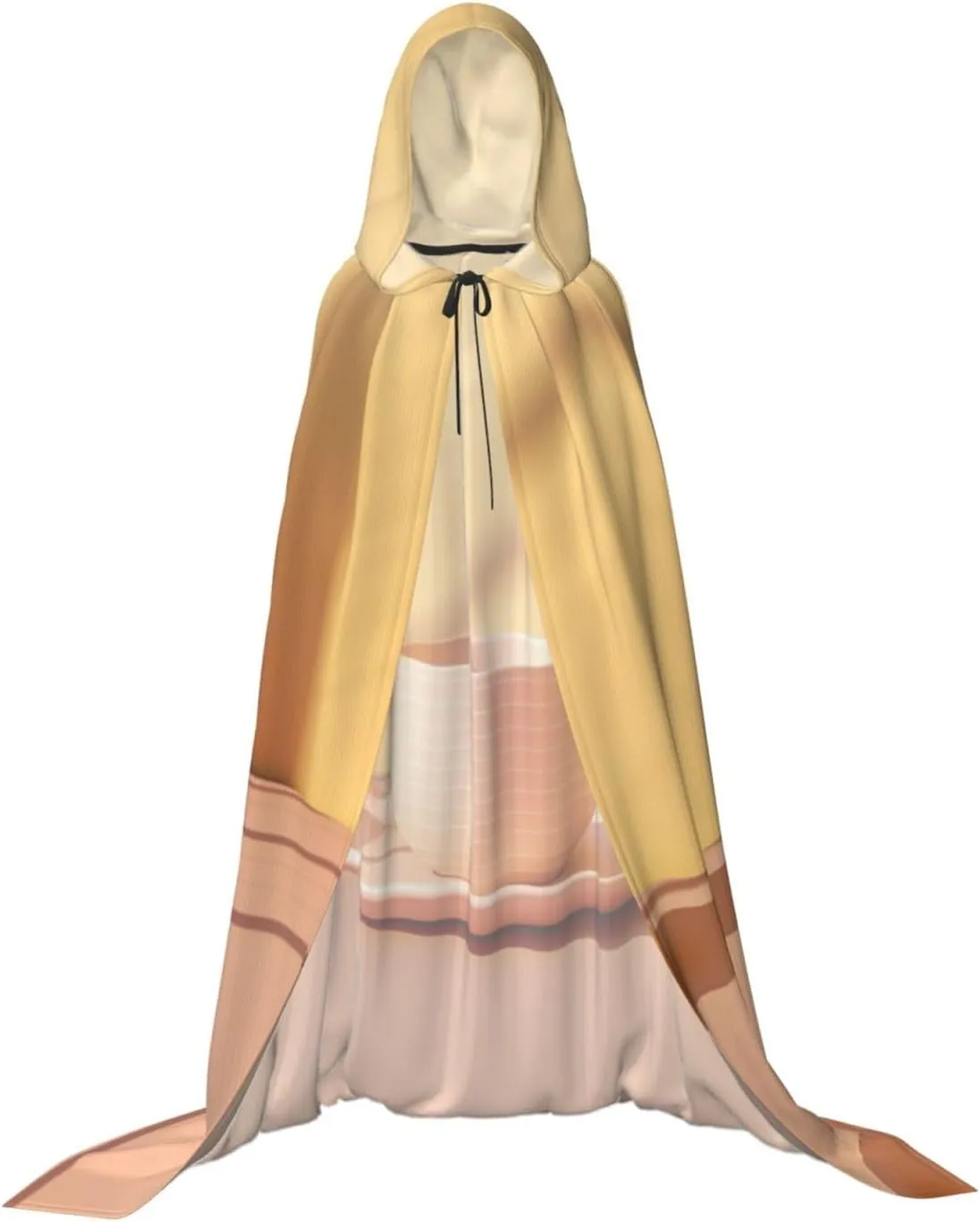 Cup Print Unisex Adults Hooded Cloak Cloaks Perfect for Halloween Role-Playing Masquerade Parties