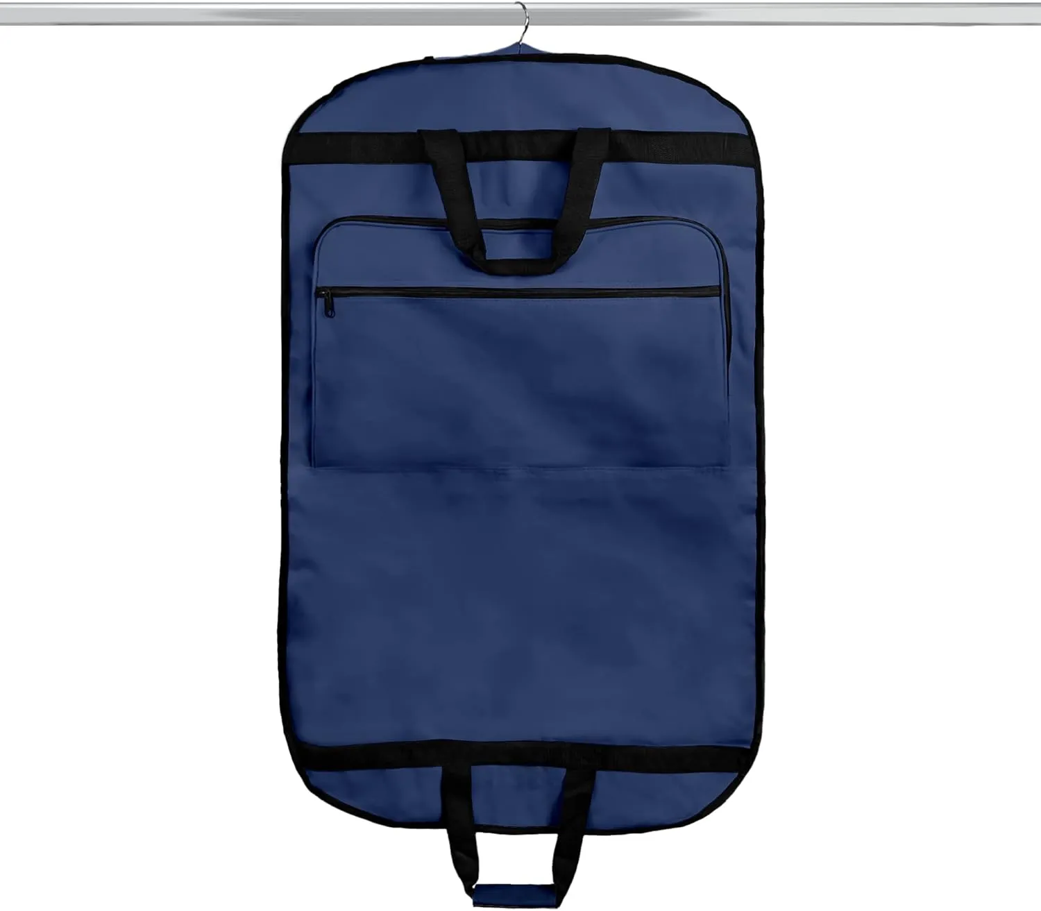 DALIX 39" Garment Bag Cover Suits Dresses Clothing Foldable Shoe Pocket in Navy Blue
