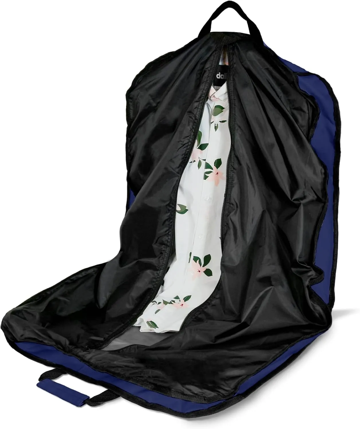 DALIX 39" Garment Bag Cover Suits Dresses Clothing Foldable Shoe Pocket in Navy Blue