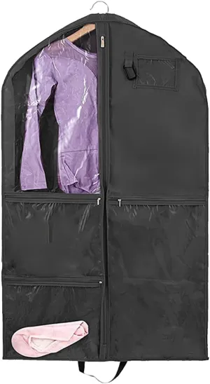 Dance Garment Organizer, Garment Bag with Pockets, Ballet Dance Garment Bag, 6 Pockets Travel Friendly Dance Clothing Bag, Lightweight Garment Bags for Belts Socks and Hair Ties