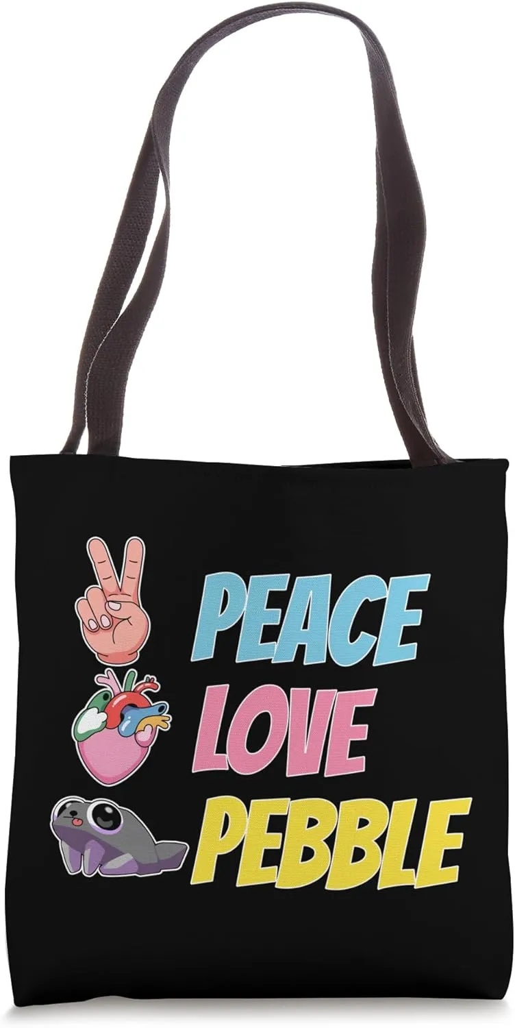 Dandy's World Peace Love Pebble | Video Games Gamer Kids Tote Bag