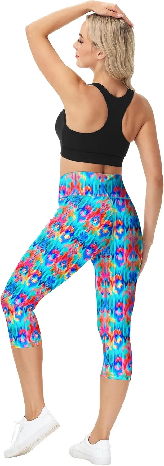 Deerose Women Swim Capris High Waisted Sun Protection UPF 50  Swimming Pants