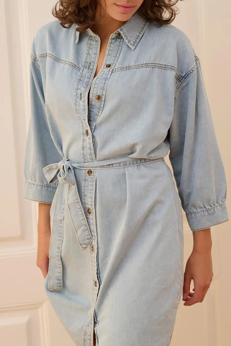 DRESS DENIM-BLUE