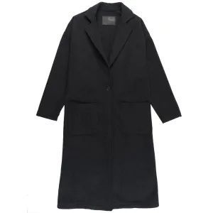 Duster Coat - Cotton Melton - Charcoal