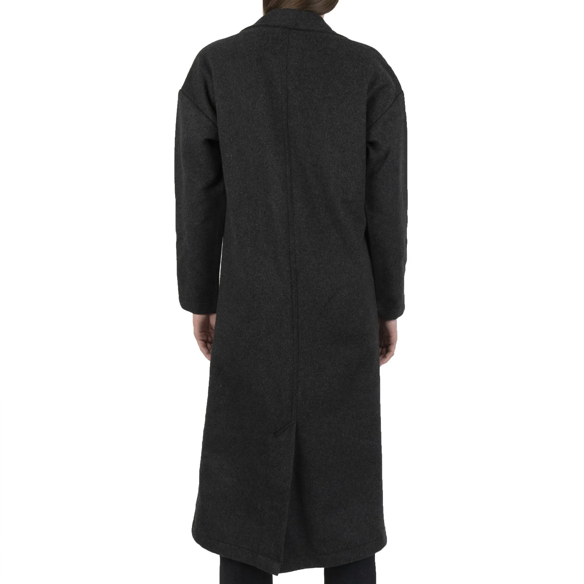 Duster Coat - Cotton Melton - Charcoal