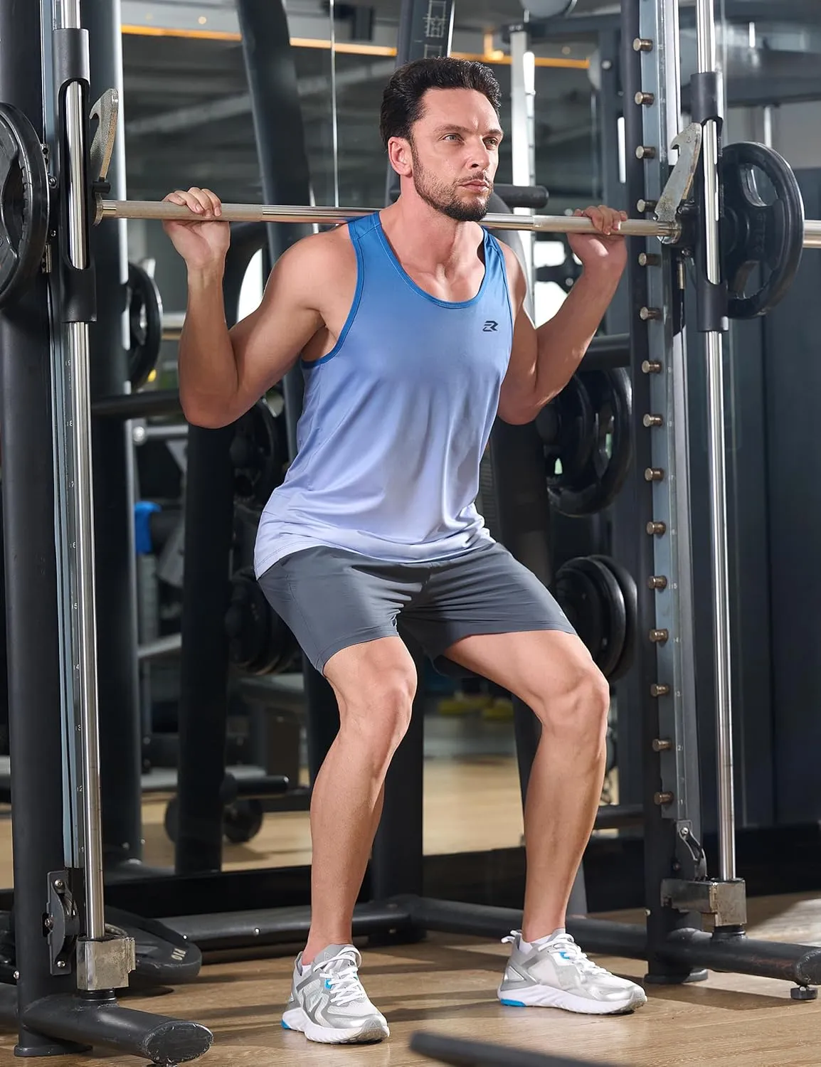 EZRUN Mens Tank Tops Quick Dry Workout Muscle Sleeveless Shirts for Summer Bodybuilding Running Fitness Training