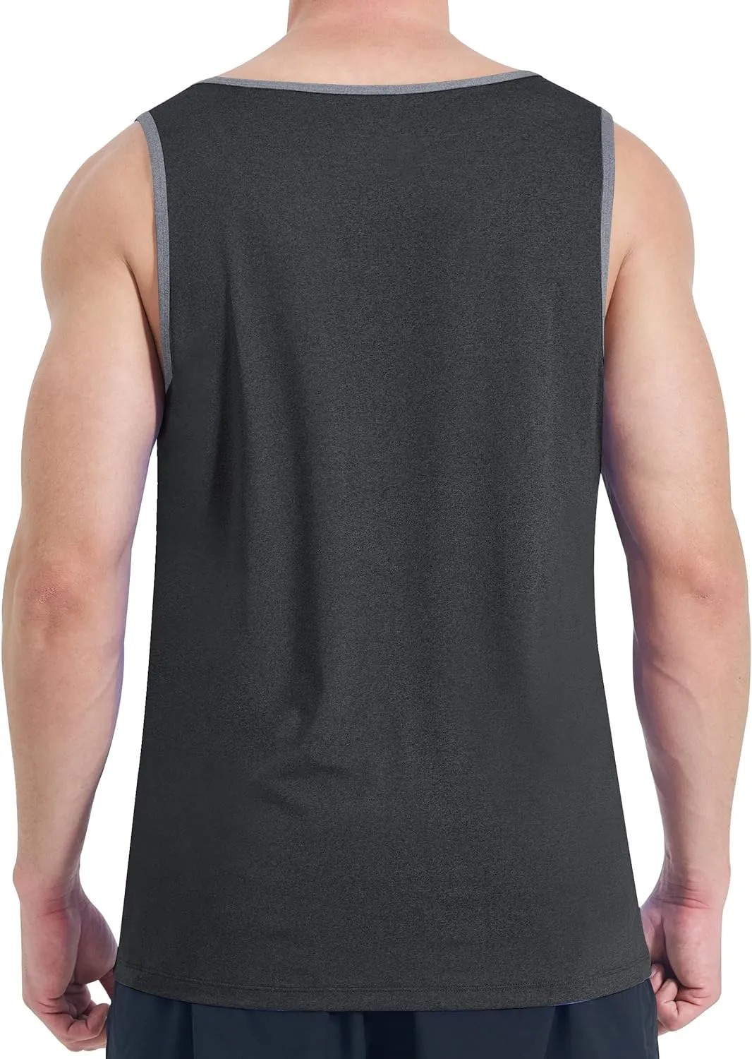 EZRUN Mens Tank Tops Quick Dry Workout Muscle Sleeveless Shirts for Summer Bodybuilding Running Fitness Training