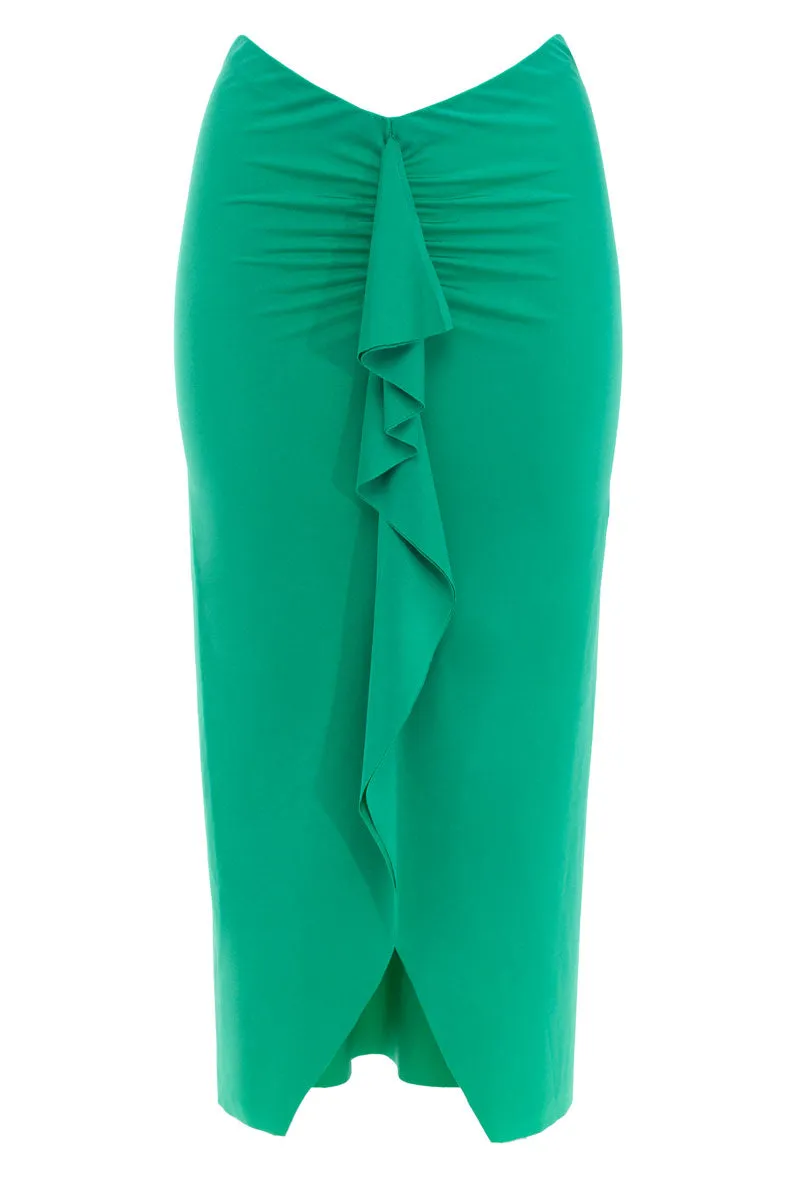 Falda Ceida Verde Groovy