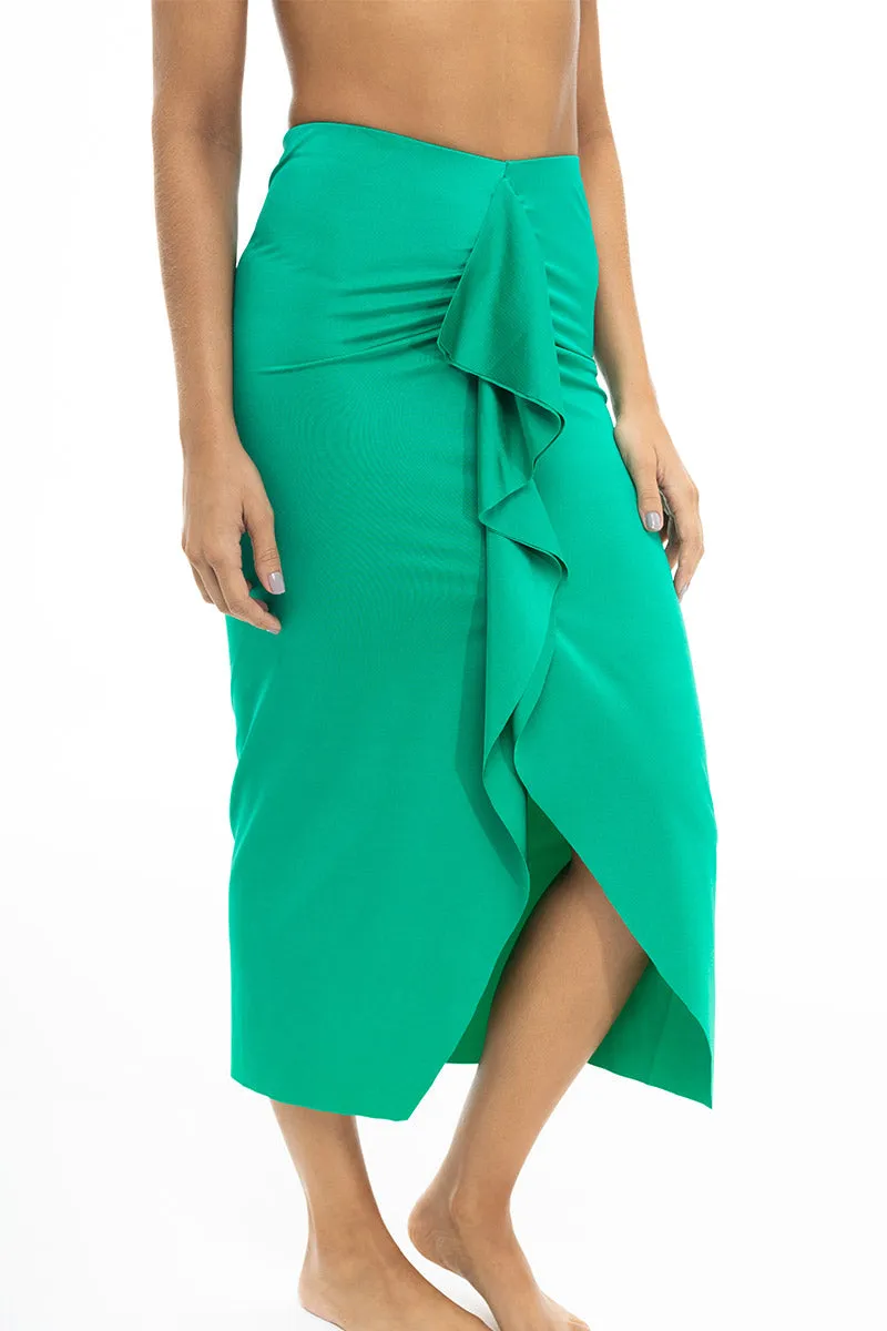 Falda Ceida Verde Groovy