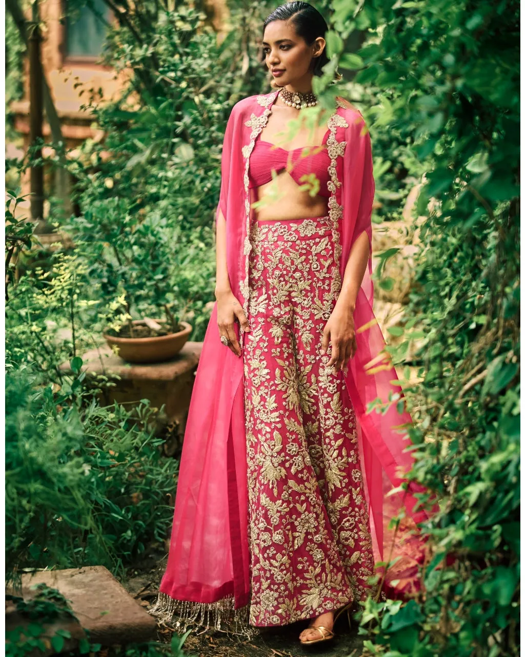 Farasha Cape And Pants Set