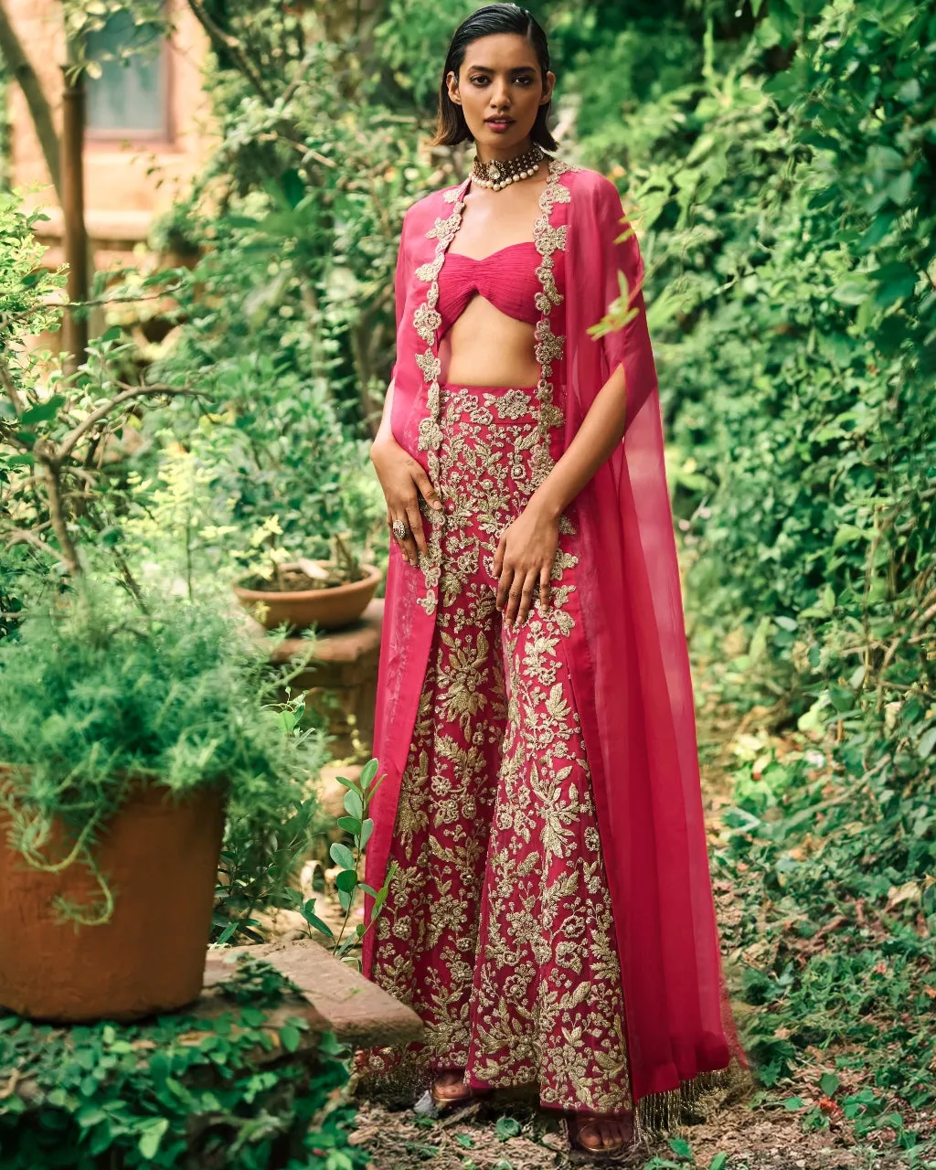 Farasha Cape And Pants Set