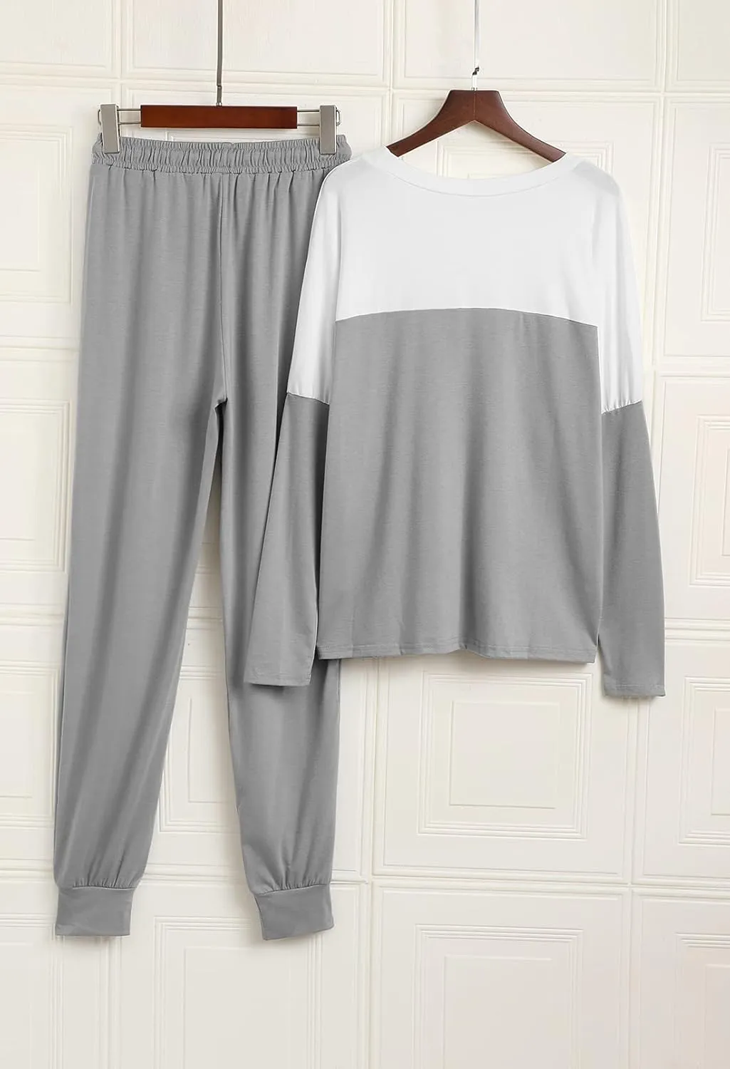 Fixmatti Women Casual 2 Piece Outfit Long Pant Set Sweatsuits Tracksuits