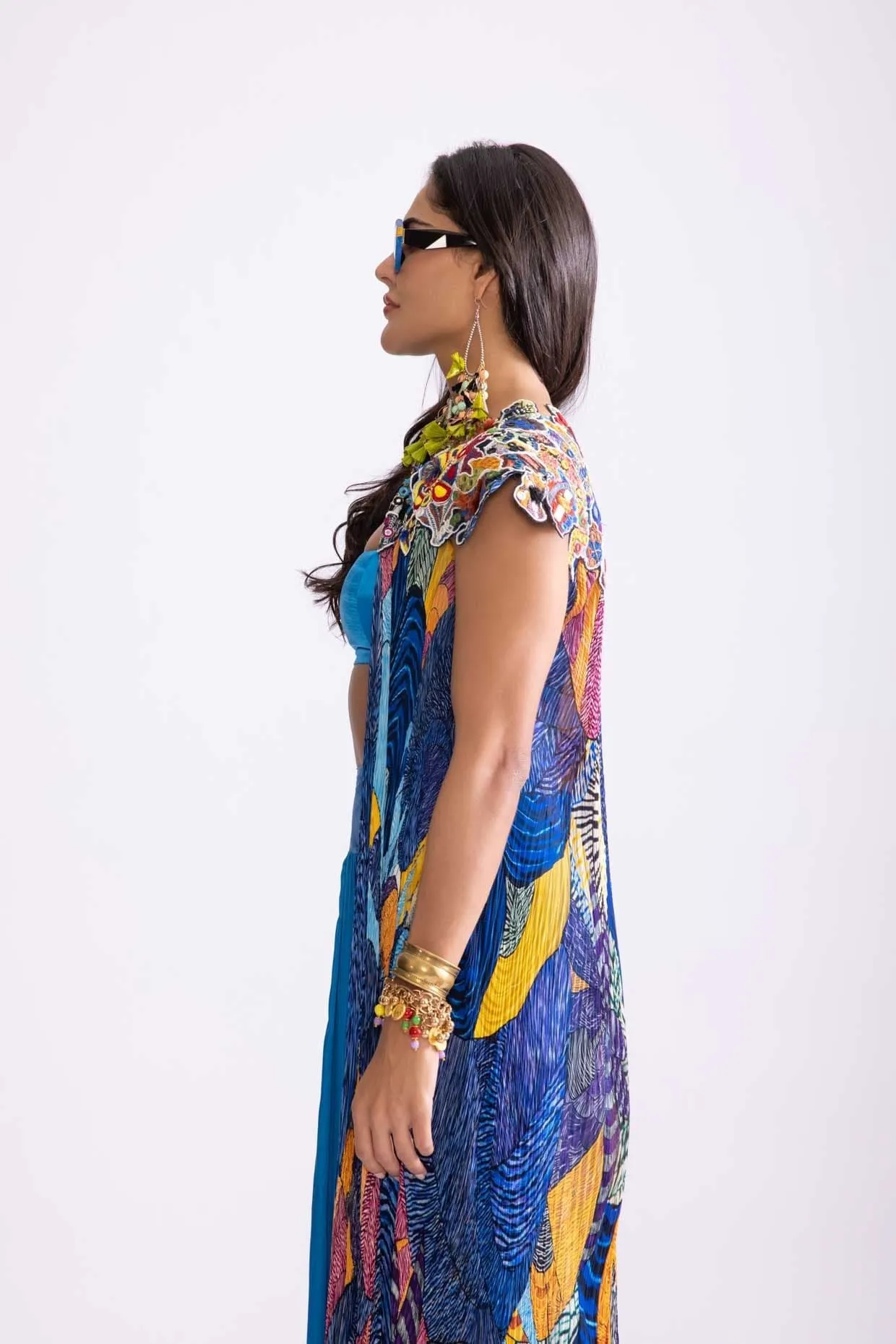 FLORAL CAPE