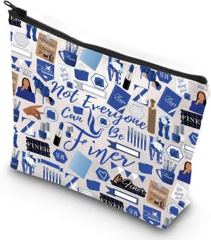 G2TUP Blue and White Dove Cosmetic Pouch Not Everyone Can Be Finer Greek Sorority Makeup Bag (Not Everyone New)
