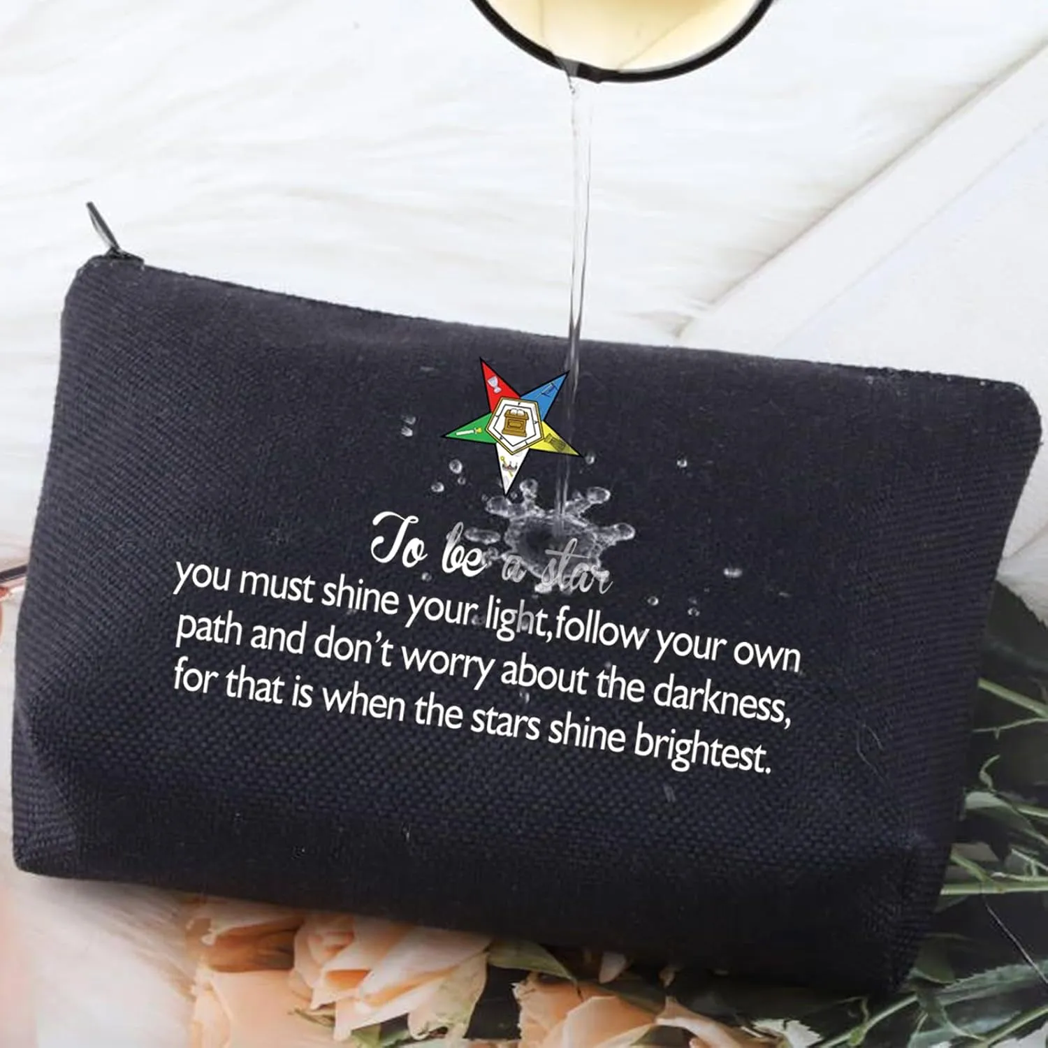 G2TUP Sisterhood Makeup Bag Sorority Sister Gift Sisterhood Cosmetic Bag Greek Sorority Merch (Be a Star BL)