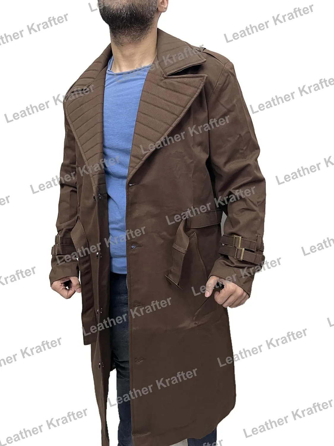 Gam-bit X 97 Trench Over Military Long Cotton Coat Jacket