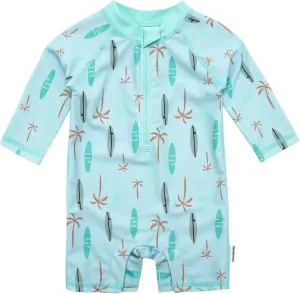 Gerber Baby Boys' Toddler Long Sleeve One Piece Sun Protection Rashguard Swimsuit