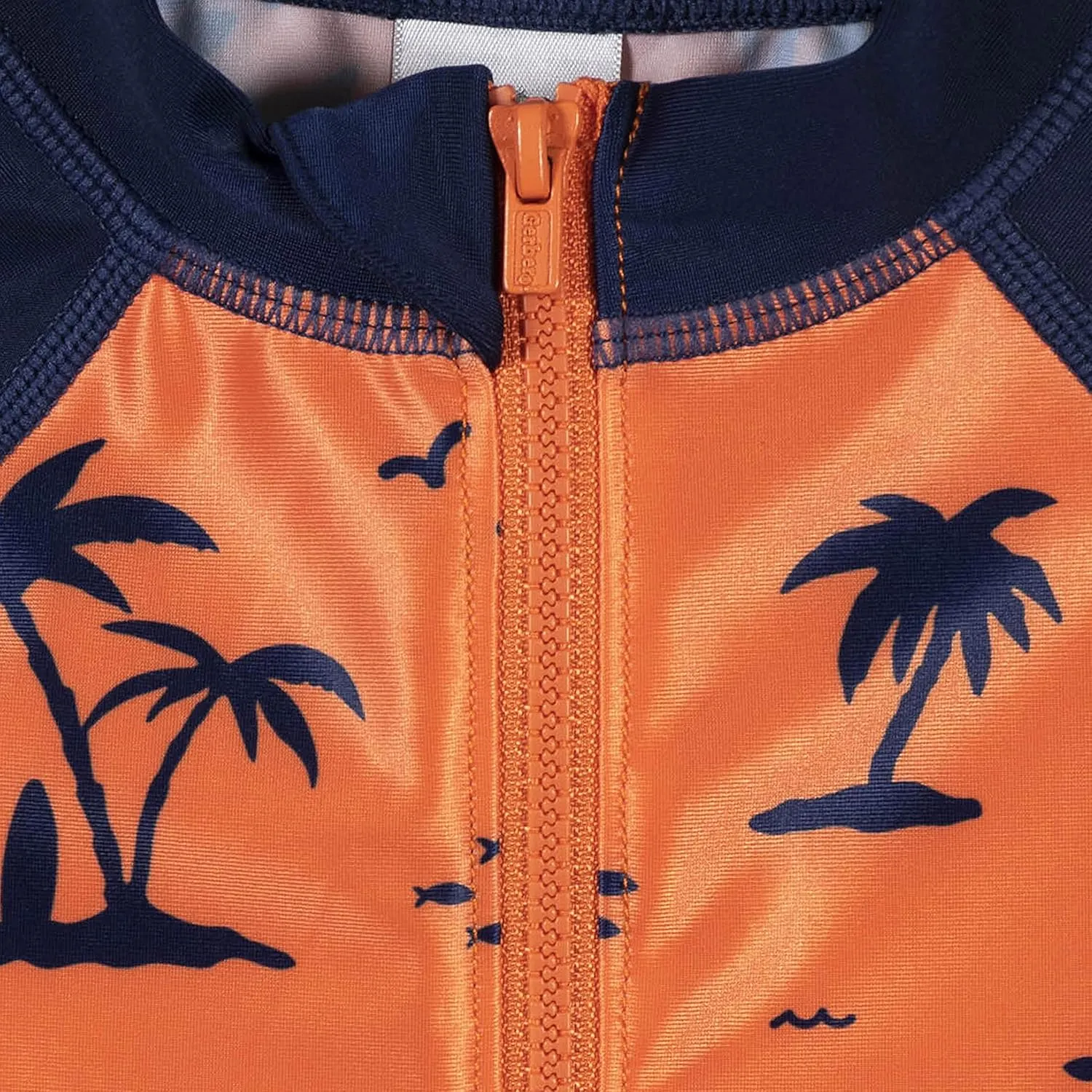 Gerber Baby Boys' Toddler Long Sleeve One Piece Sun Protection Rashguard Swimsuit