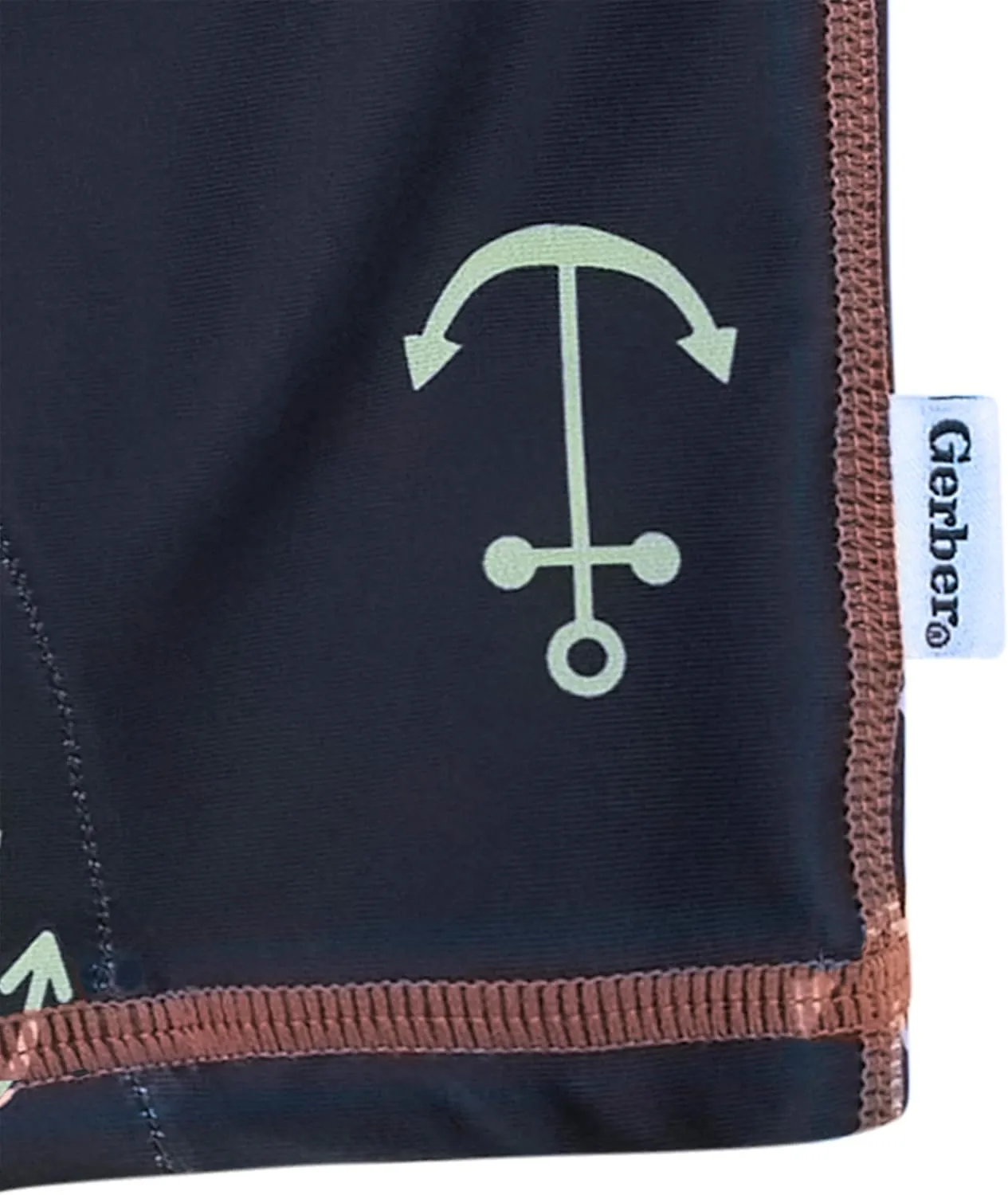 Gerber Baby Boys' Toddler Long Sleeve One Piece Sun Protection Rashguard Swimsuit