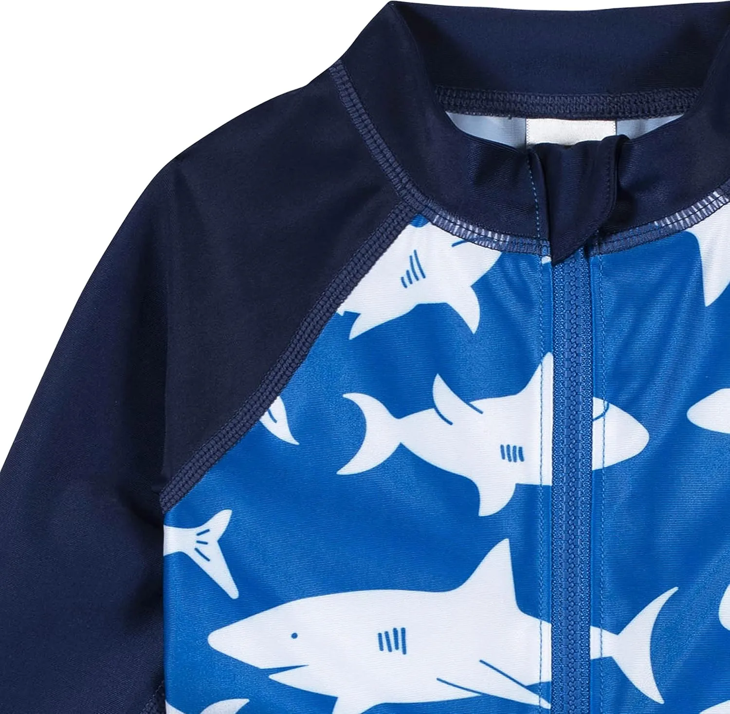 Gerber Baby Boys' Toddler Long Sleeve One Piece Sun Protection Rashguard Swimsuit